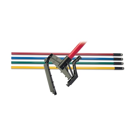 60 in L Quick Release Mop Handle, Quick Release Connection, Yellow, PK12