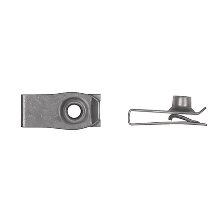 Blk Long Extruded U Nuts 1/4""-20 Screw .010""-.165"" PR PK25