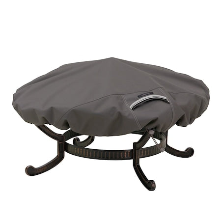 Large Round Fire Pit Cover, Grey