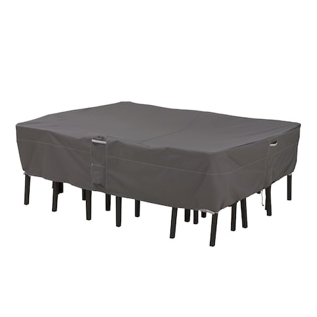 Ravenna Medium Rect/Oval Table/Chair Cover, Grey, 90"x60"