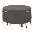 Ravenna Bistro Patio Table/Chair Set Cover, Grey, 56"x56"