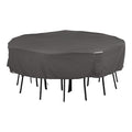 Ravenna Large Square Table/Chair Set Cover, Grey, 100"x100"