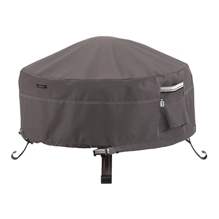 Large Full Round Fire Pit Cover, Grey