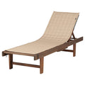 Montlake Antique Beige Patio Chaise Slipcover, 80"x26"