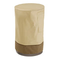 Beige Patio Round Fire Column Cover, Vera