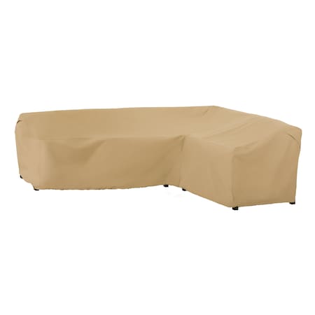 Tan Patio Sectional Cover, Terrazzo, 104"x