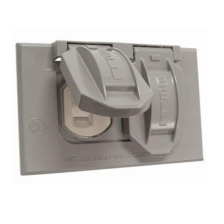 Weatherproof Cover, Single Gang Box Type, 1 Gang, Flip/Snap Cover Type