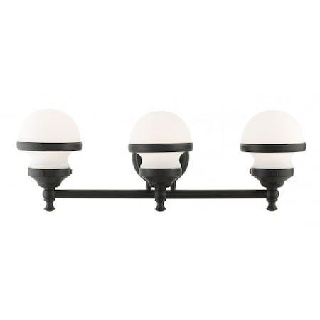 Black Vanity Sconce,3 Light