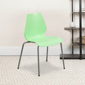 Green Plastic Stack Chair, PK5