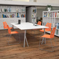 Org Plastic Sled Stack Chair, PK5
