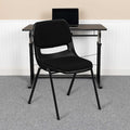 Black Plastic Pad Stack Chair, PK5
