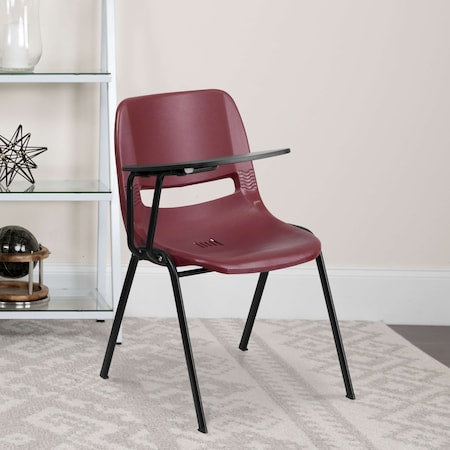Burgundy Tablet Arm Chair, PK5