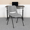 Gray Plastic Stack Chair, PK5