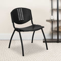 Black Plastic Stack Chair, PK5