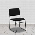 Black Fabric Stack Chair, PK5