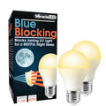 Blue Blocking Amber Glow LED Night Time Sleep Bulb Replace 60W, PK2