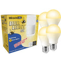 Bug Light MAX Yellow Amber Glow Replace 100w for Porch & Patio, PK4