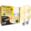 Bug Light Lovely Glow Yellow Amber LED Replace 60W for Porch & Patio, PK4