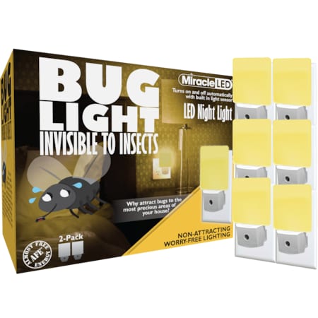 Bug Light Night Light Amber Glow to Protect your Precious Areas, PK6