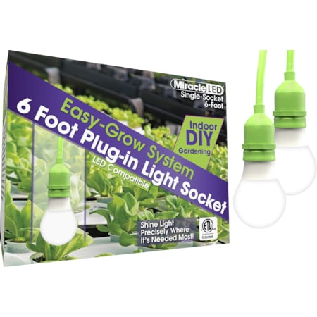 LED Ready Corded Ligh, Single Socket, PK2