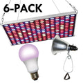 LED Grow Panel & Clamp On Red & Blue Spectrum Grow Light Kit 18 Pcs Kit, PK6