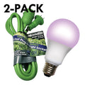 Single Socket Grow System & LED Red & Blue Spectrum Grow Light 4 Pcs Kit, PK2