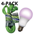 Single Socket Grow System & LED Red & Blue Spectrum Grow Light 8 Pcs Kit, PK4