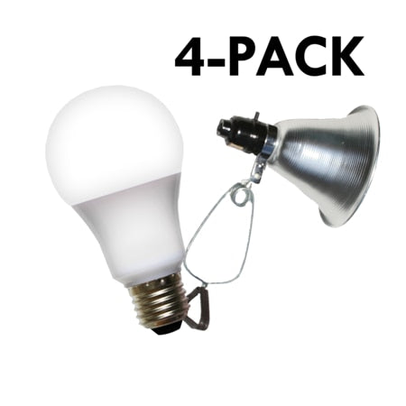 Clamp Lamp Grow Fixture & Full Spectrum LED Grow Light 8 Pcs Kit, PK4