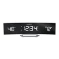 Wht Curved Alarm,Mirror Lens/Wht LED