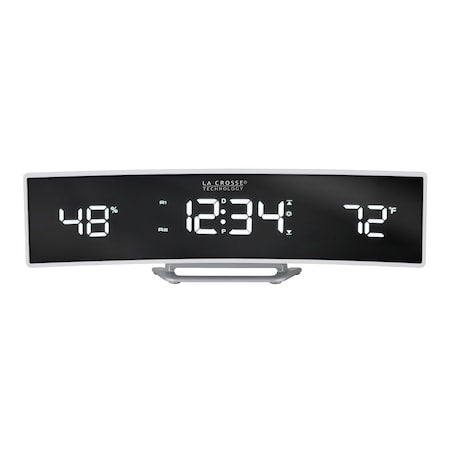Wht Curved Alarm,Mirror Lens/Wht LED