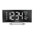 Crv Mirror LED Alarm Clock,Temp,USB Port