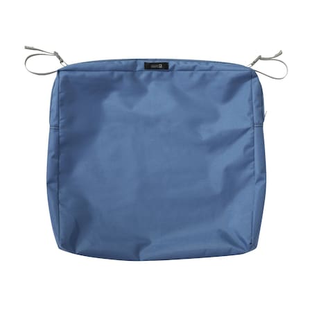 Ravenna Patio Cushion Slipcover, Empire Blue, 21"
