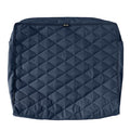 Montlake Quilted Cushion Slipcover, Navy, 21"x20"x4"