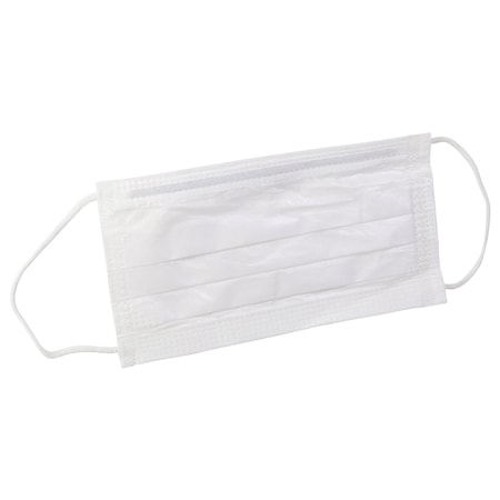 Disposable Respirator, Flat-Fold, Dual, Non-Adjustable, Metal Nose Clip, Universal, 50 PK