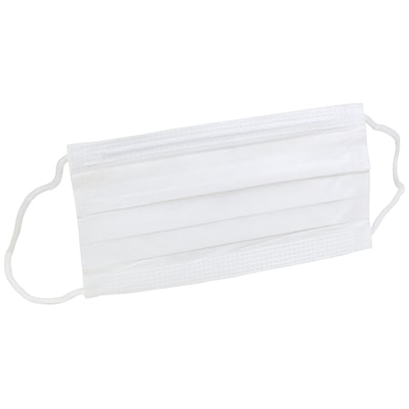Disposable Respirator, Flat-Fold, Dual, Non-Adjustable, Metal Nose Clip, Universal, 50 PK