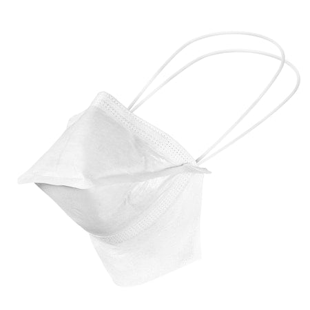 Disposable Respirator, Flat-Fold, Dual, Non-Adjustable, Metal Nose Clip, Universal, 20 PK