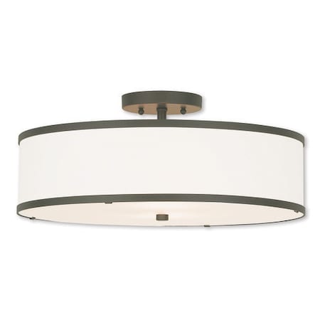 Park Ridge 3 Light Bronze Ceiling Mount