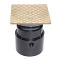 Barrel: PVC; Base: ABS, Strainer: Round with Square Ring, Cleanout