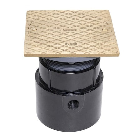 Barrel: PVC; Base: ABS, Strainer: Round with Square Ring, Cleanout