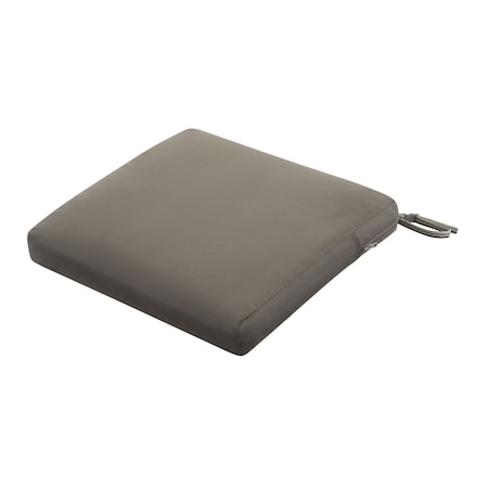Ravenna Seat Cushion, Dark Taupe, 19"x19"x3"