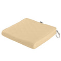 Montlake Quilted Patio Cushion, Chamomile, 21"x19"x3"