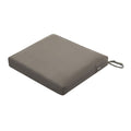 Ravenna Seat Cushion, Dark Taupe, 21"x21"x3"