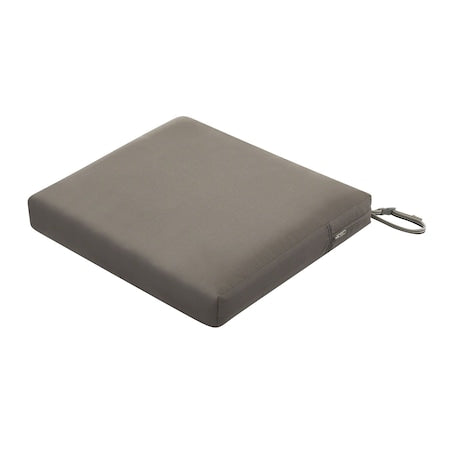 Ravenna Seat Cushion, Dark Taupe, 21"x21"x3"