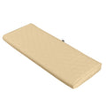 Montlake Quilted Patio Cushion, Chamomile, 48"x18"x3"