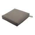 Ravenna Seat Cushion, Dark Taupe, 23"x23"x5"