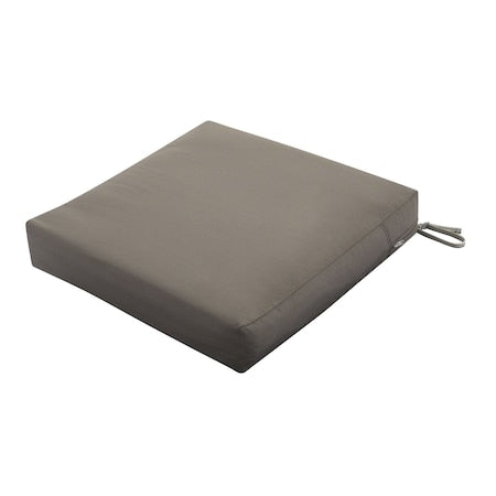 Ravenna Seat Cushion, Dark Taupe, 23"x23"x5"