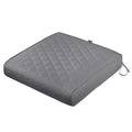 Montlake Quilted Patio Cushion, Grey, 25"x25"x5"
