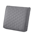 Montlake Quilted Patio Cushion, Grey, 21"x20"x4"