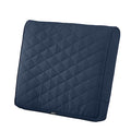 Montlake Quilted Patio Cushion, Navy, 21"x20"x4"