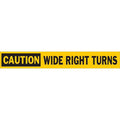 Traffic Sign, 2 in Height, 24" Width, Vinyl, Rectangle, English